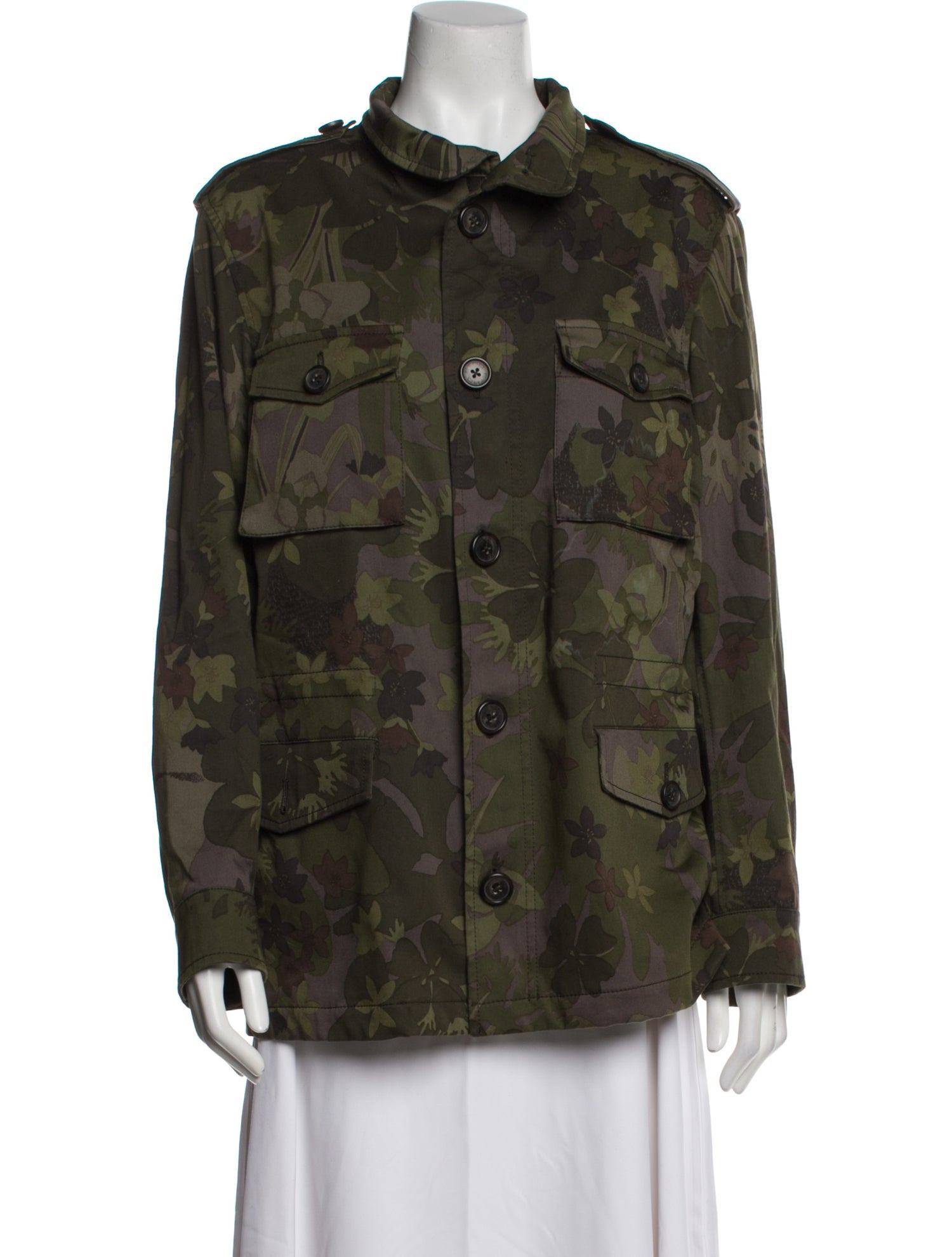 Etro Camouflage Print Utility Jacket