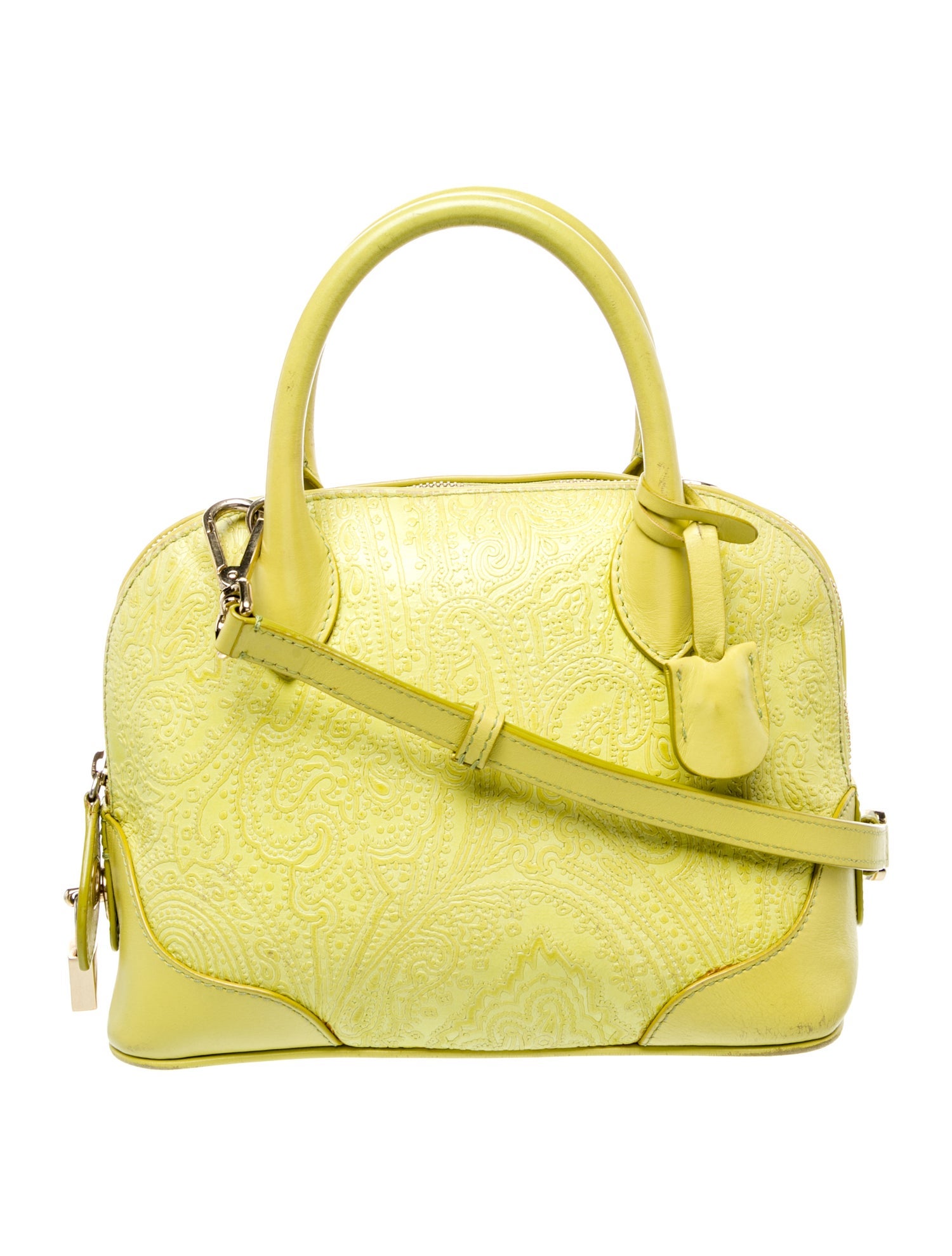 Etro Leather Top Handle Bag