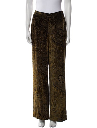 Etro Paisley Print Wide Leg Pants