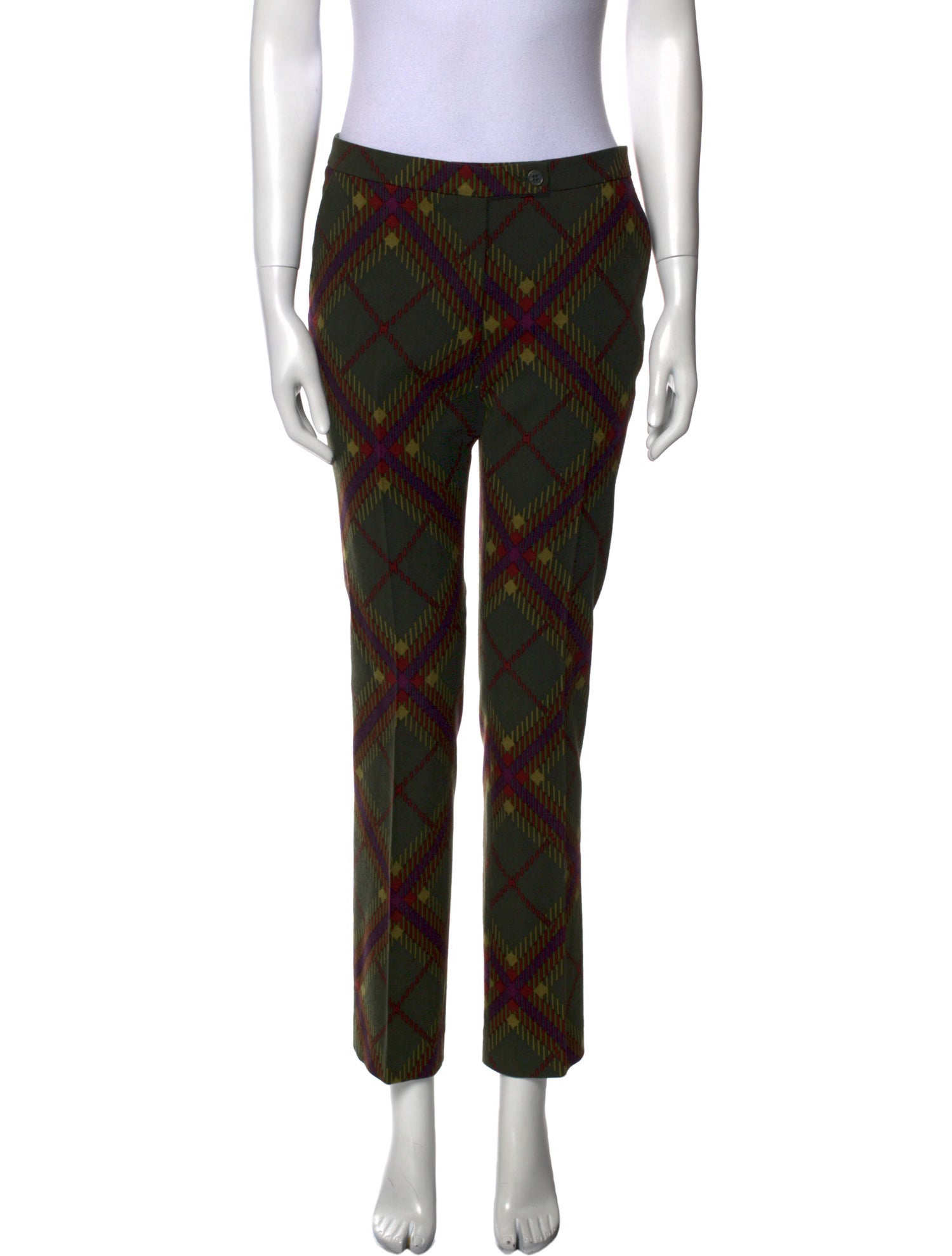 Etro Wool Straight Leg Pants