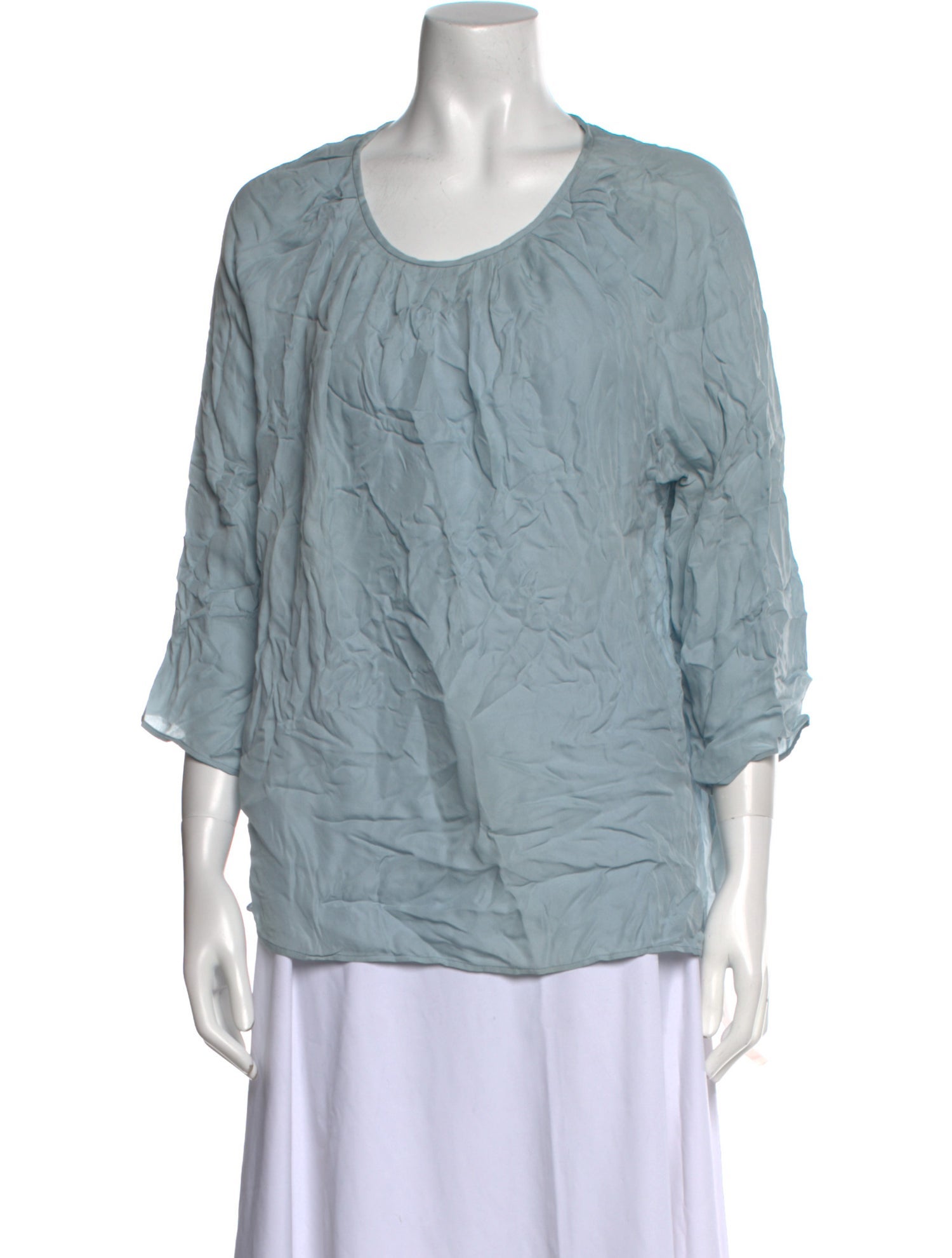 Etro Silk Scoop Neck Blouse