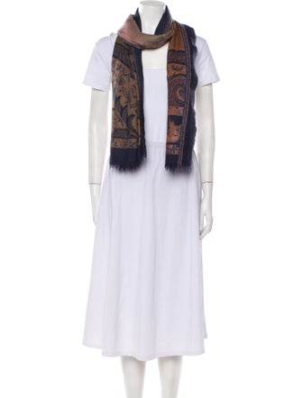 Etro Cashmere Printed Scarf
