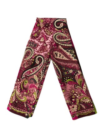 Etro Wool Paisley Print Scarf