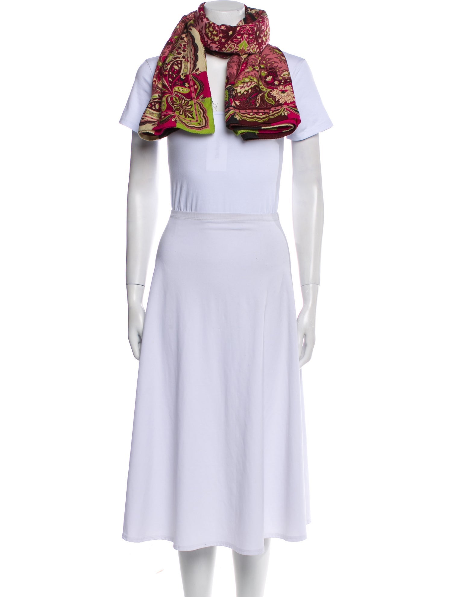 Etro Wool Paisley Print Scarf