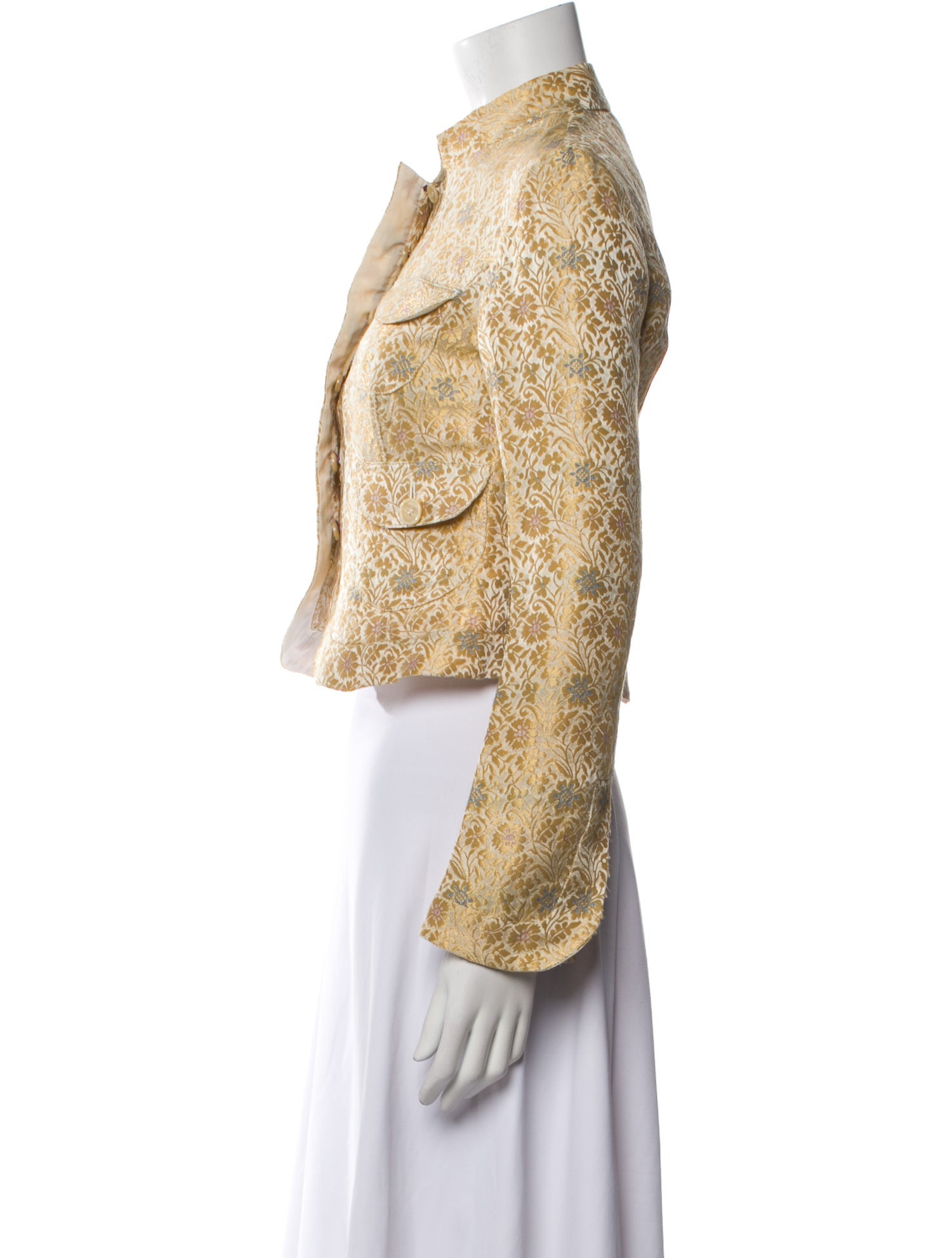 Etro Silk Tweed Pattern Evening Jacket