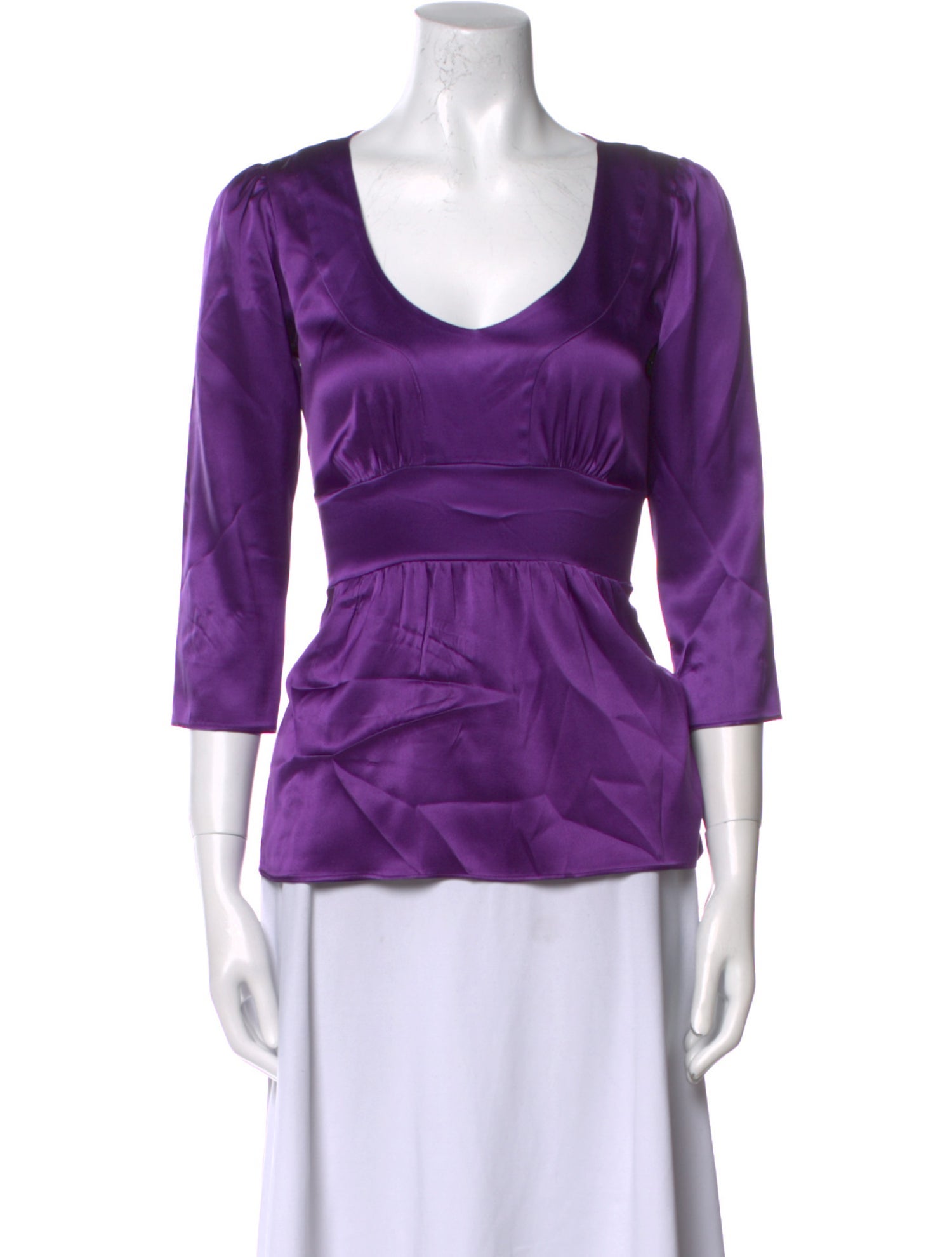 Etro Silk Scoop Neck Blouse