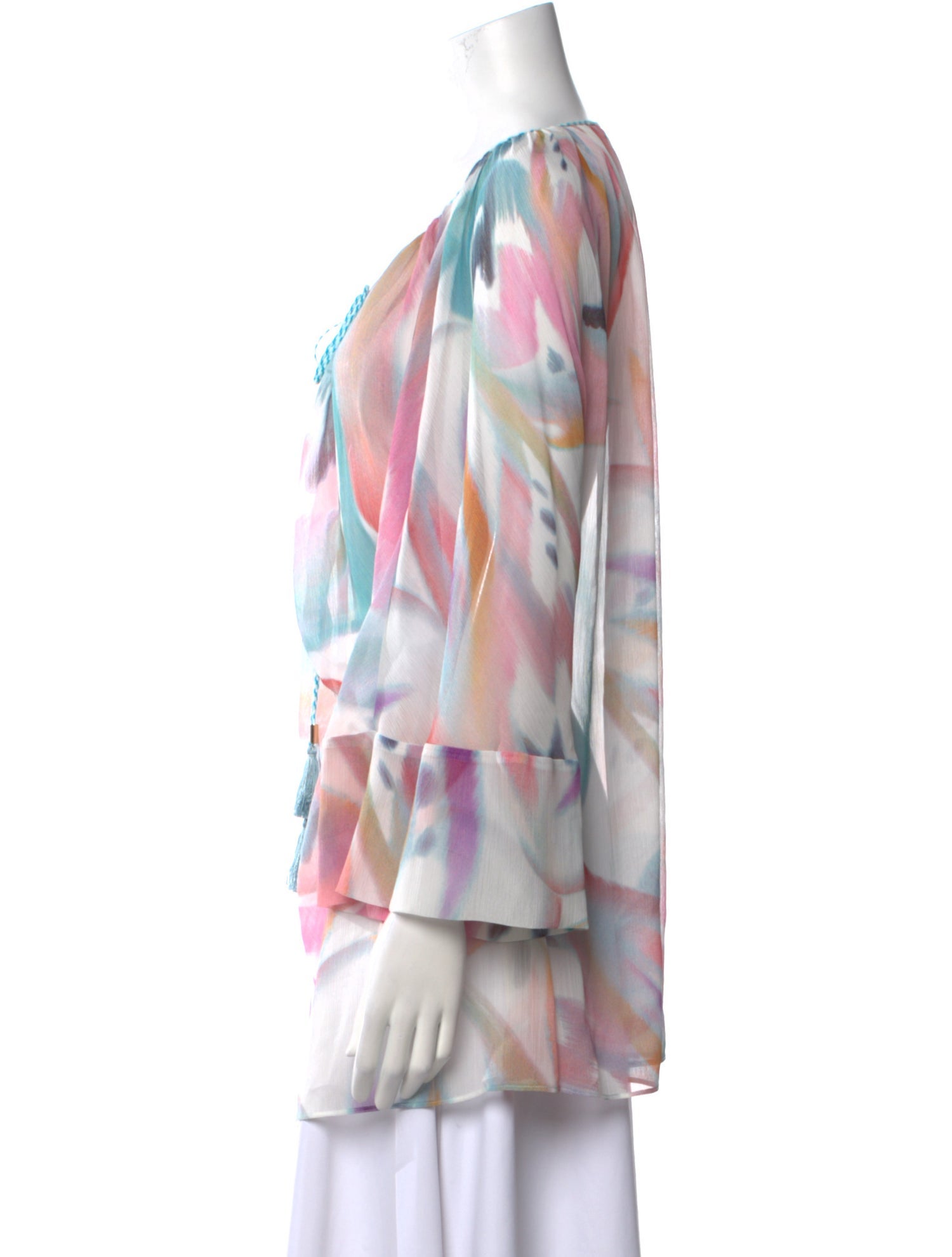 Etro Tie-Dye Print V-Neck Tunic