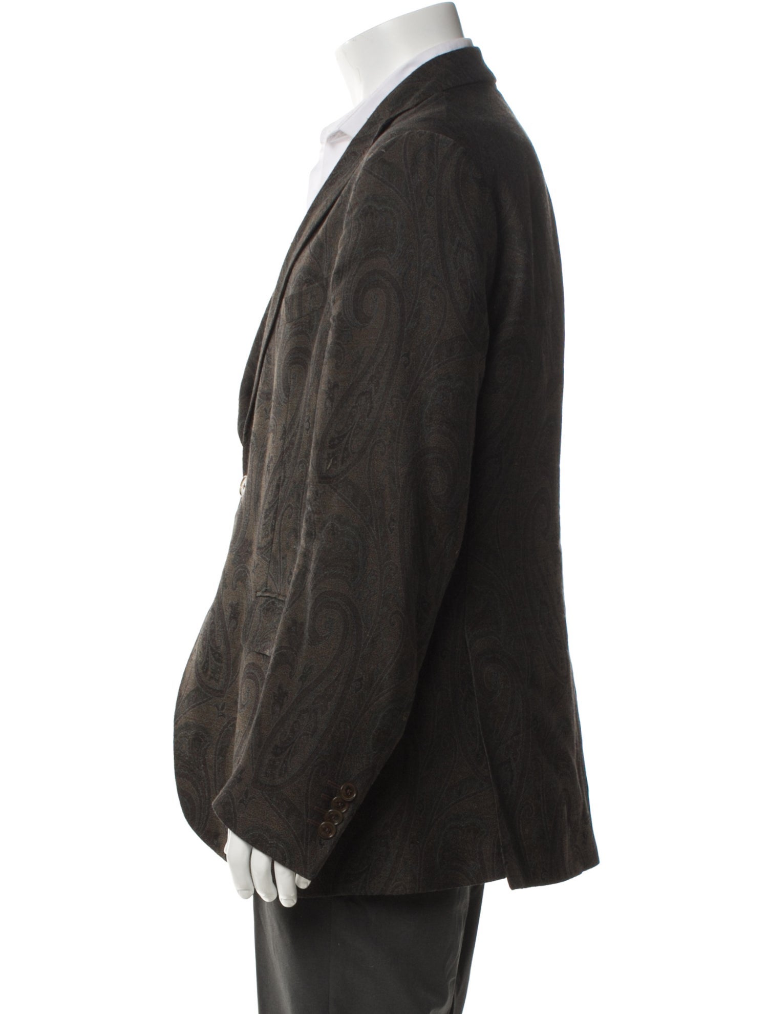 Etro Wool Paisley Print Blazer
