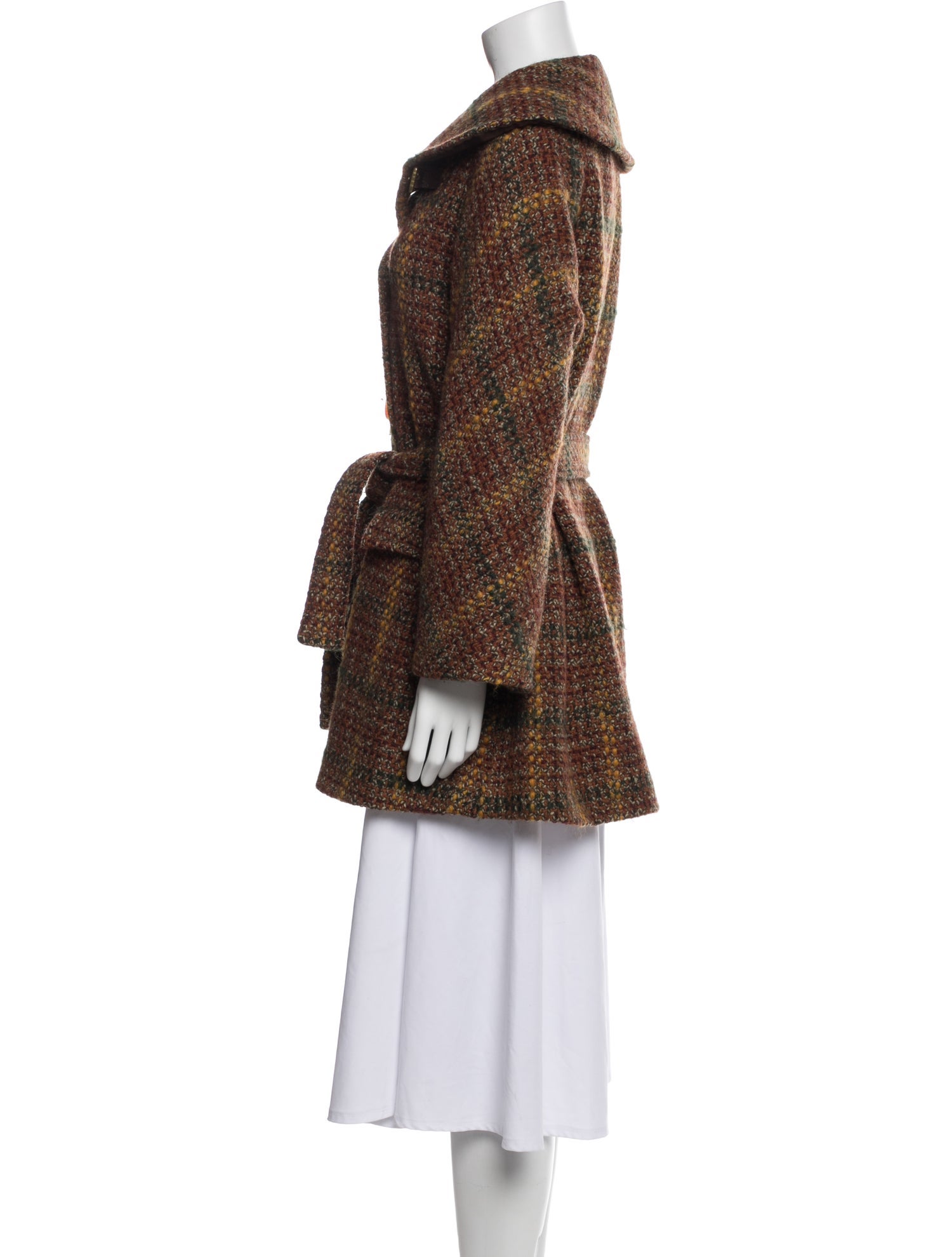 Etro Wool Plaid Print Jacket