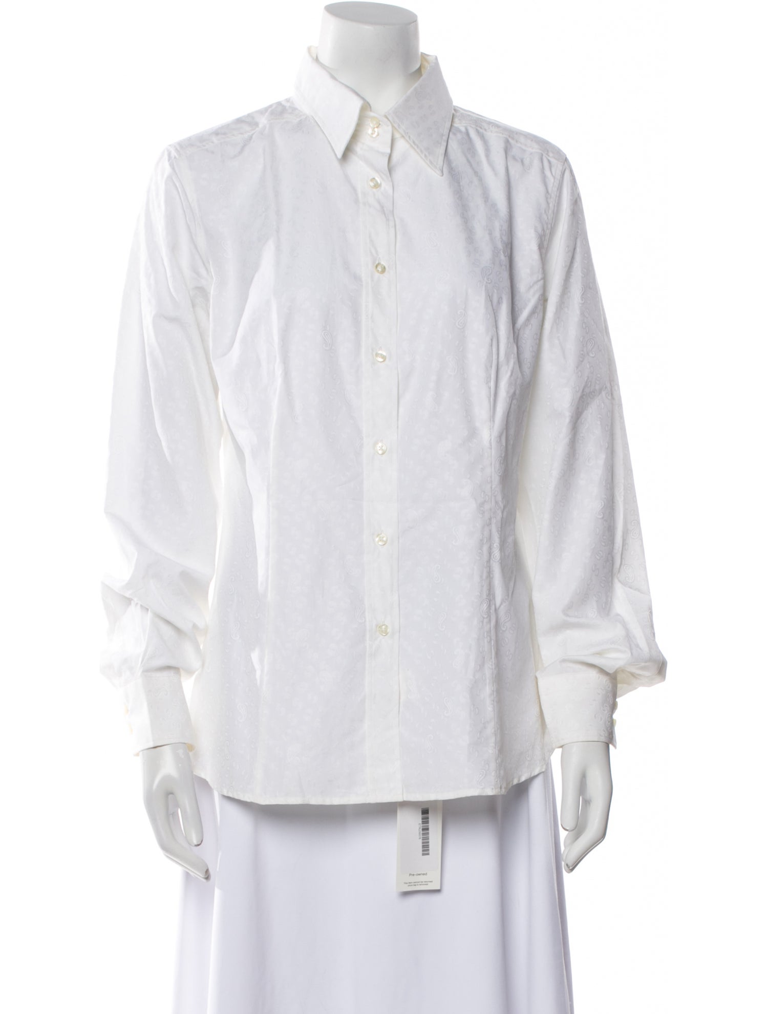Etro Long Sleeve Button-Up Top