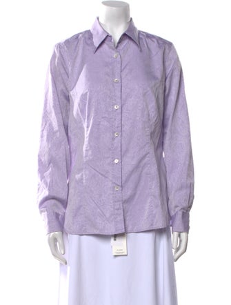 Etro Long Sleeve Button-Up Top