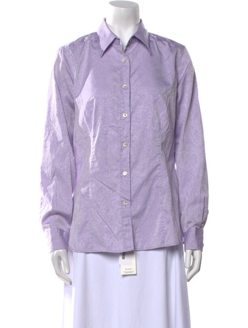 Etro Long Sleeve Button-Up Top