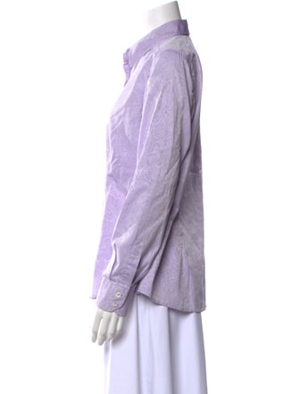Etro Long Sleeve Button-Up Top