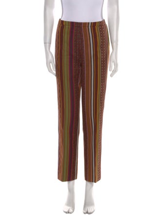 Etro Striped Straight Leg Pants