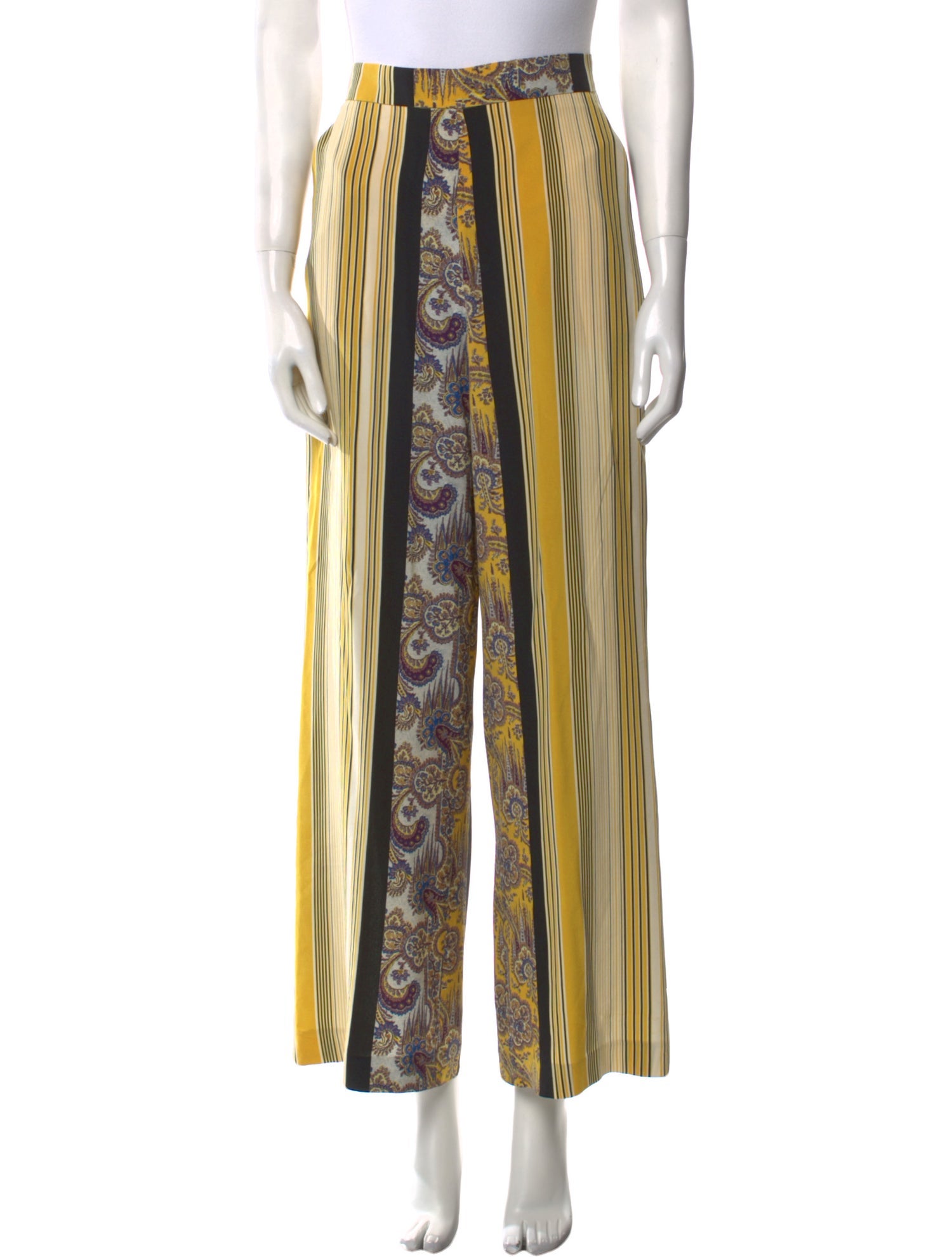Etro Silk Wide Leg Pants