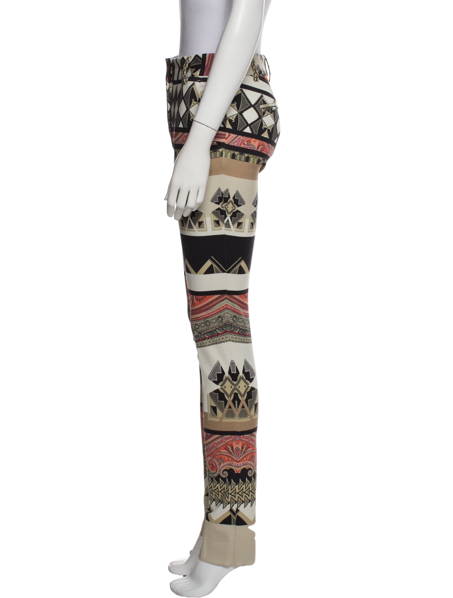 Etro Printed Skinny Leg Pants