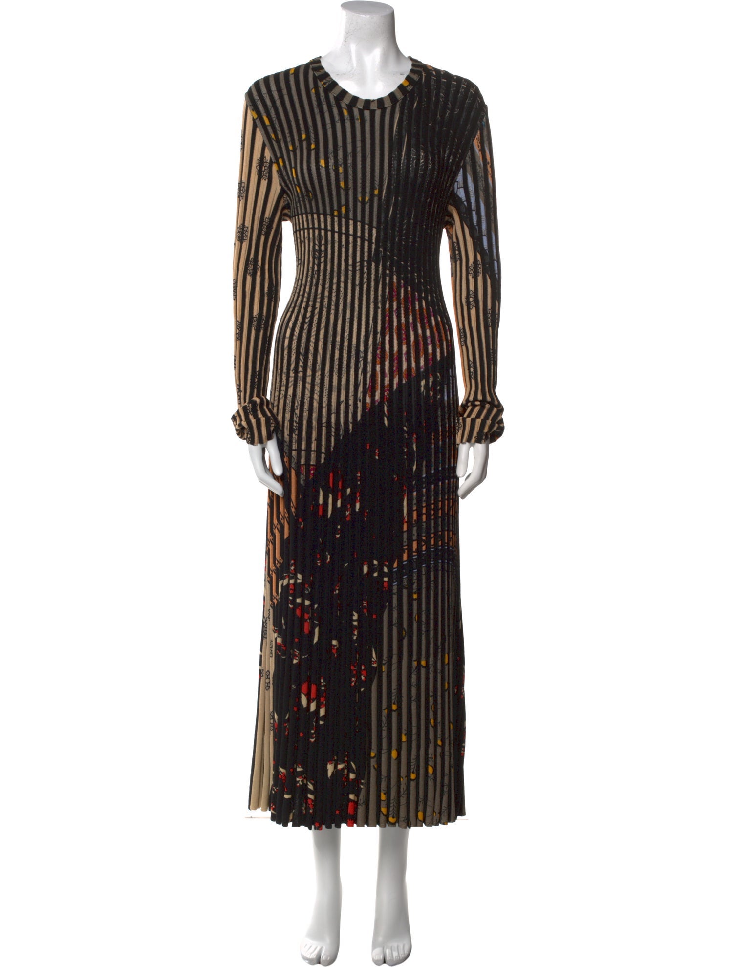 Etro Striped Long Dress
