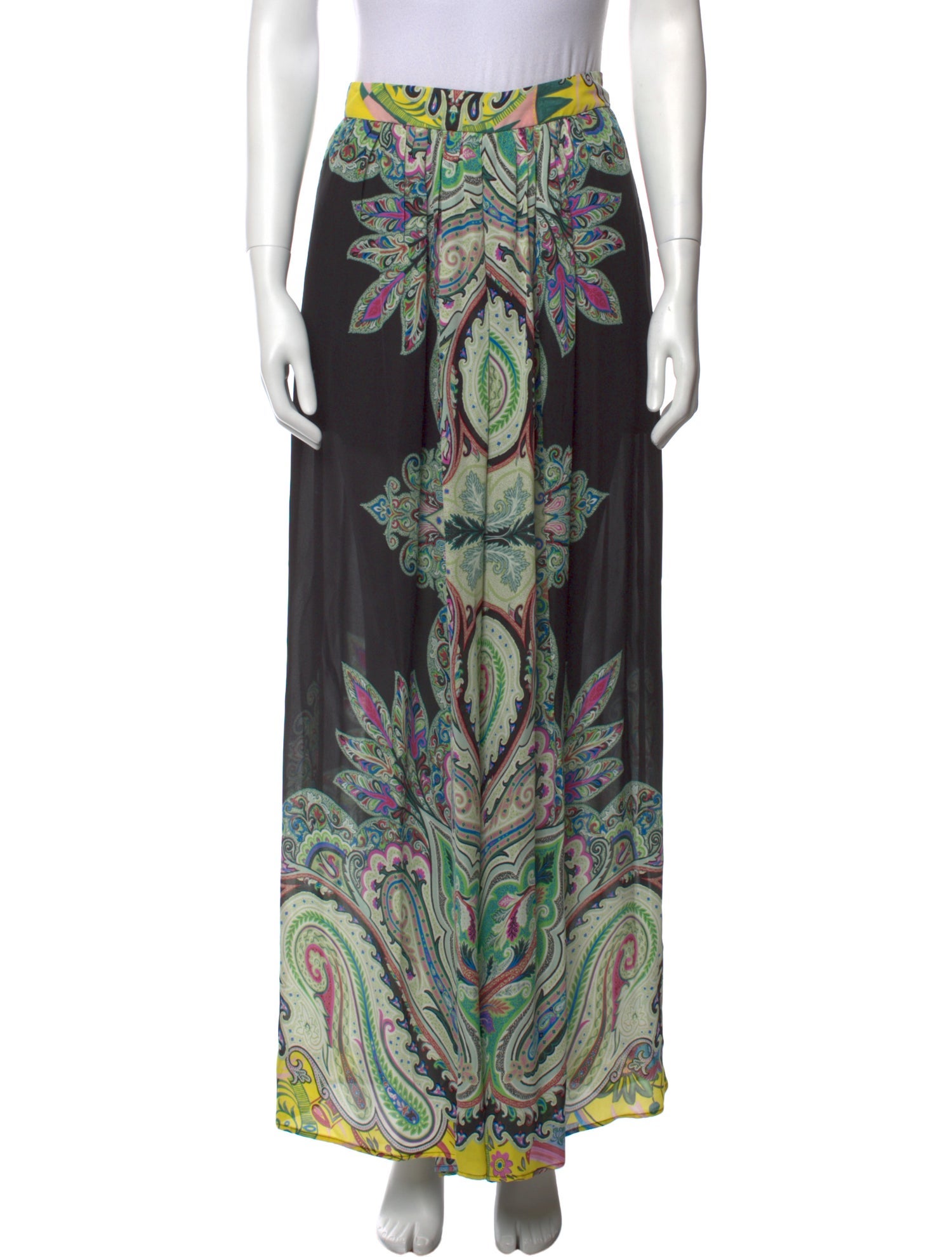 Etro Paisley Print Wide Leg Pants