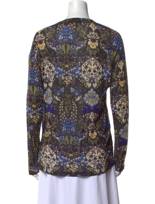 Etro Printed V-Neck Blouse