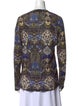 Etro Printed V-Neck Blouse