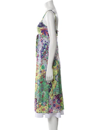 Etro Floral Print V-Neck Tunic