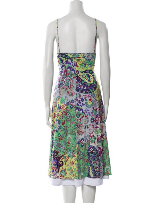 Etro Floral Print V-Neck Tunic