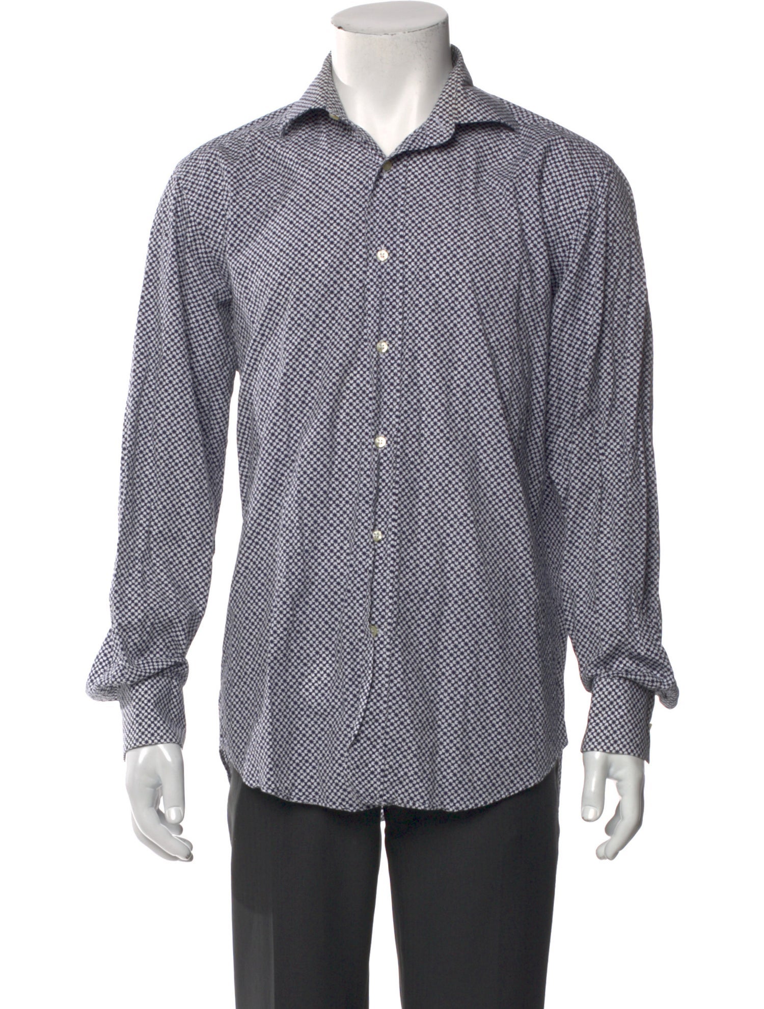 Etro Printed Long Sleeve Dress Shirt