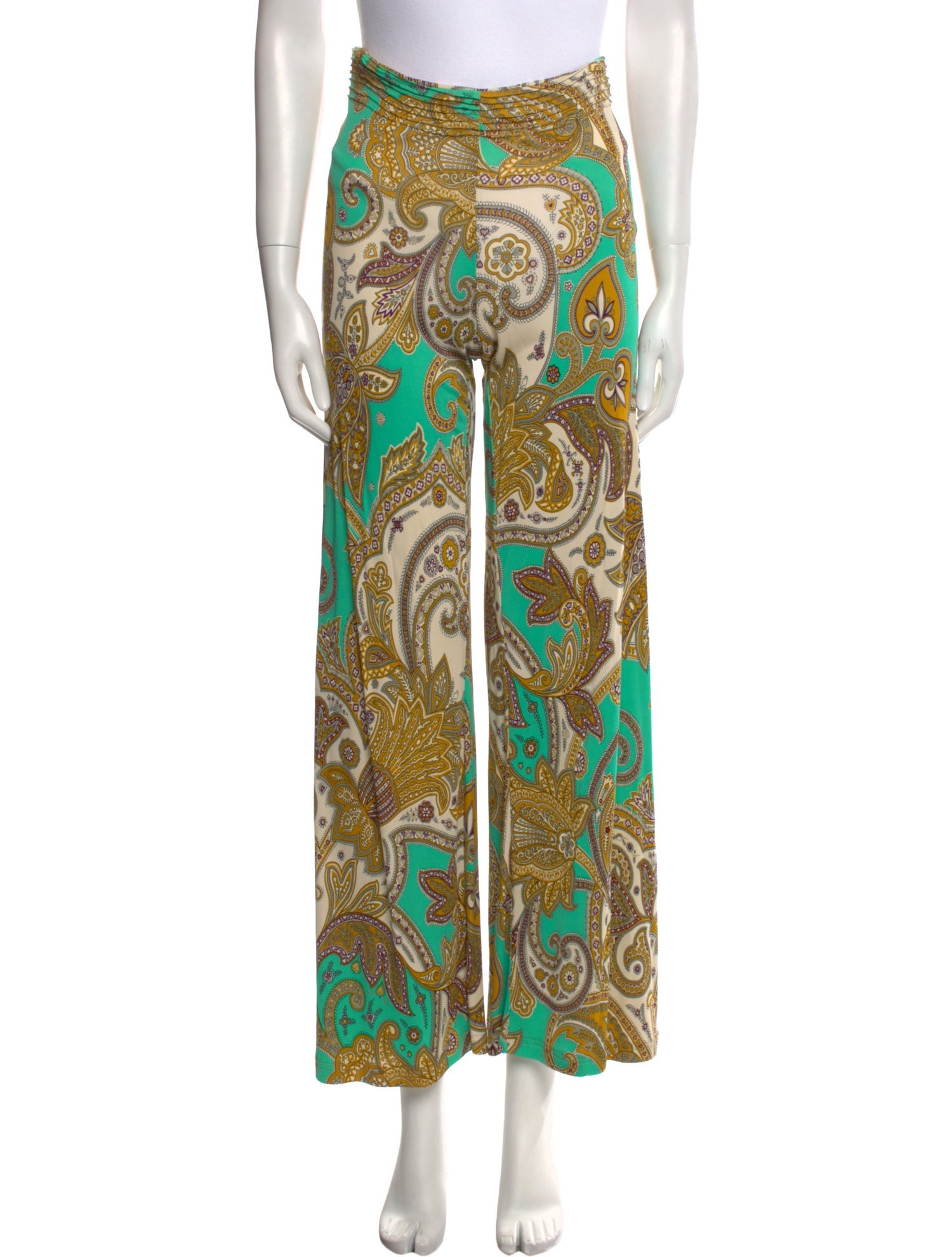 Etro Printed Wide Leg Pants