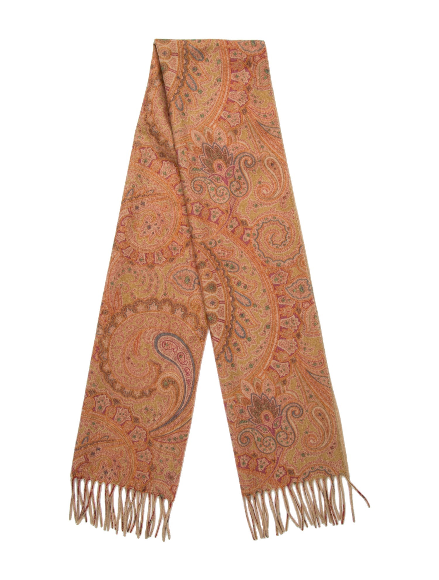Etro Cashmere Paisley Print Scarf