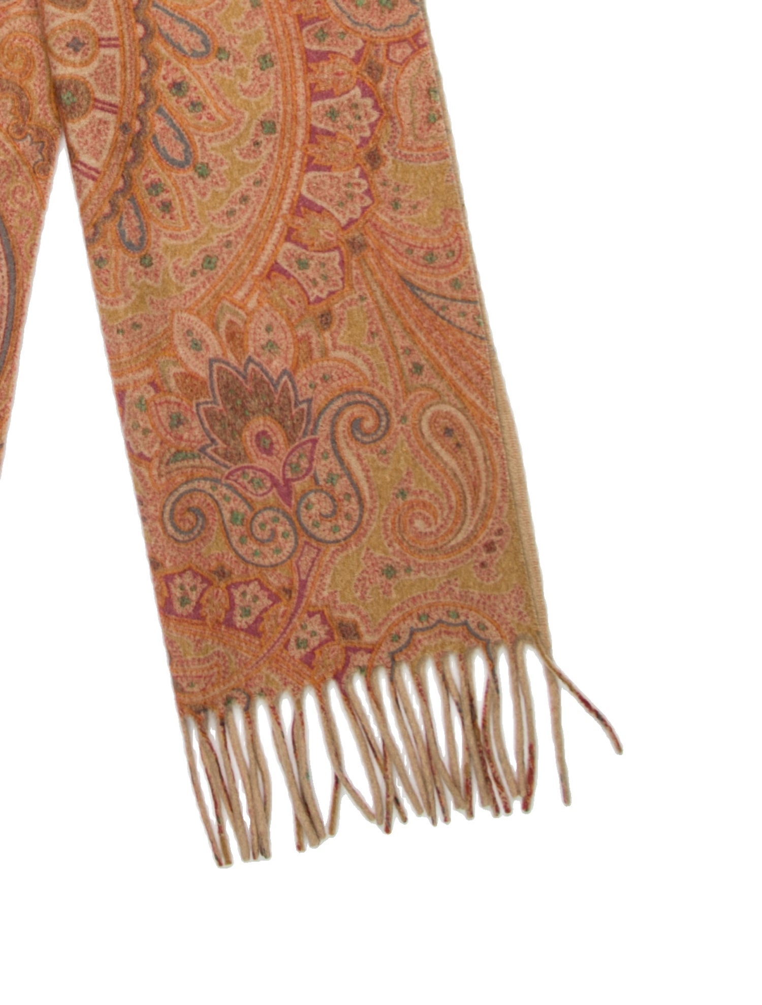 Etro Cashmere Paisley Print Scarf