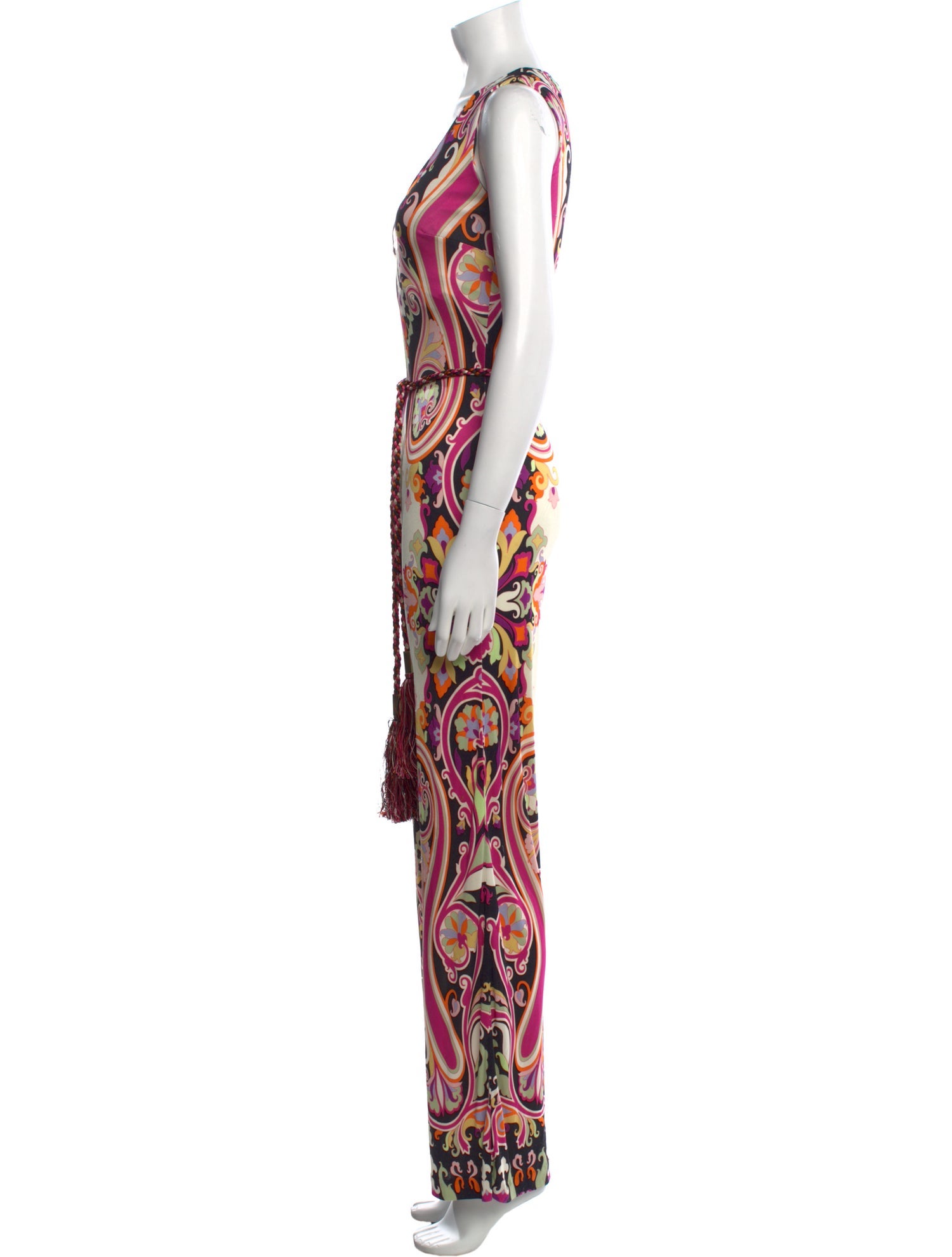Etro Silk Printed Jumpsuit