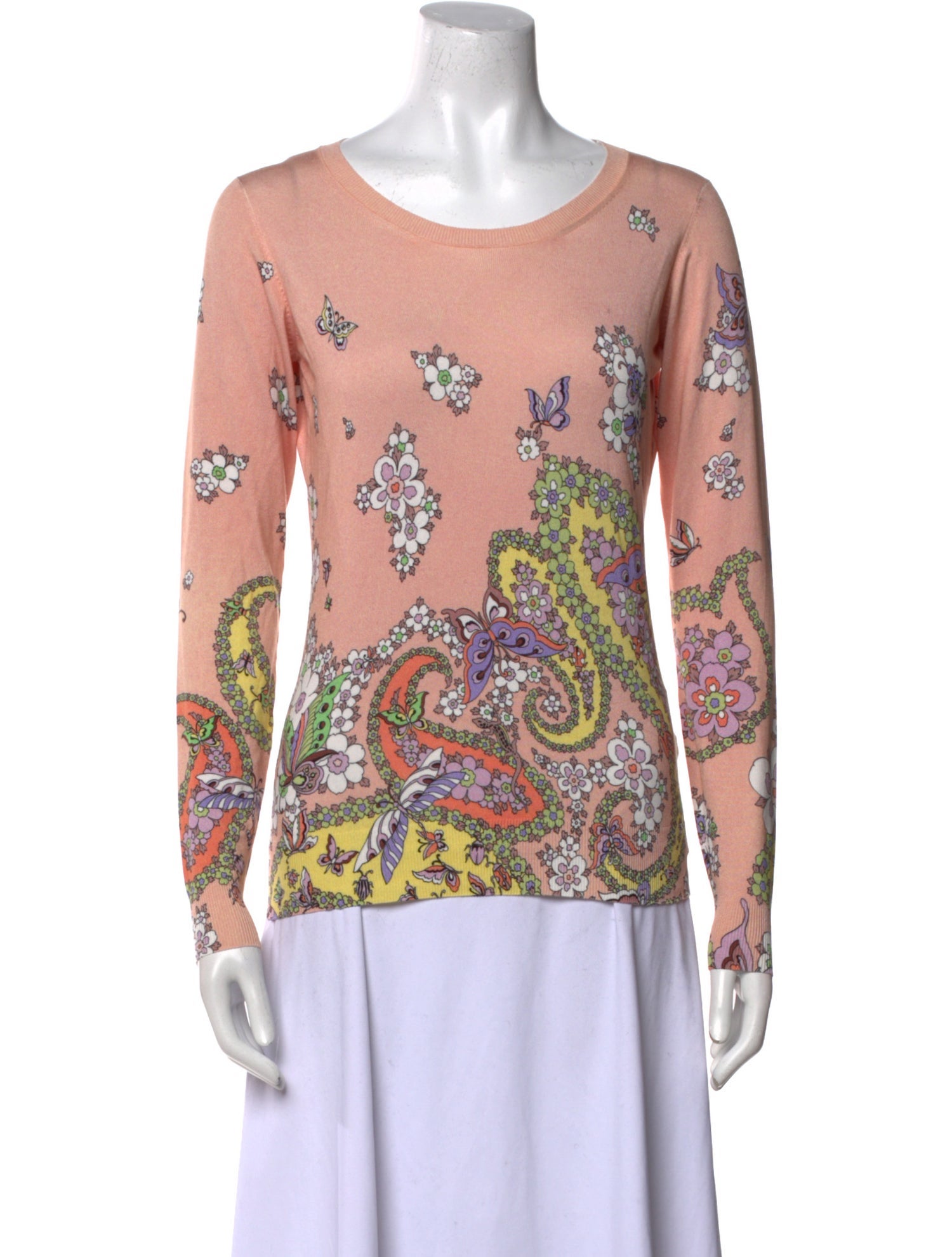 Etro Silk Printed Sweater w/ Tags