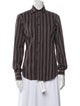 Etro Striped Long Sleeve Button-Up Top
