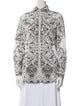 Etro Printed Long Sleeve Button-Up Top