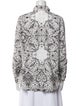 Etro Printed Long Sleeve Button-Up Top