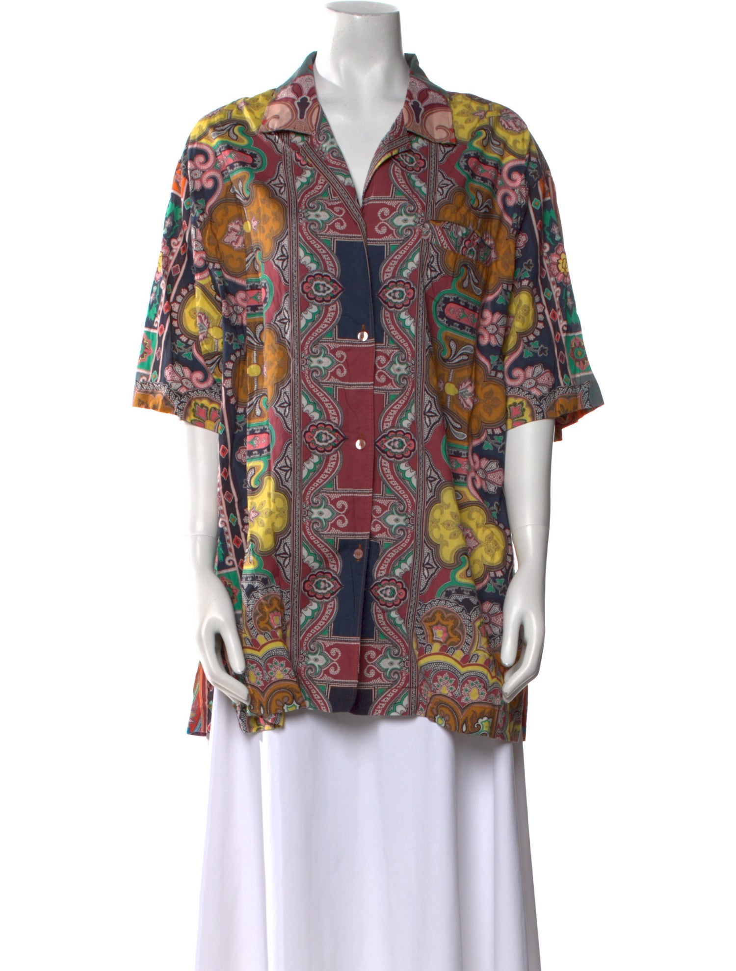 Etro Paisley Print Short Sleeve Tunic