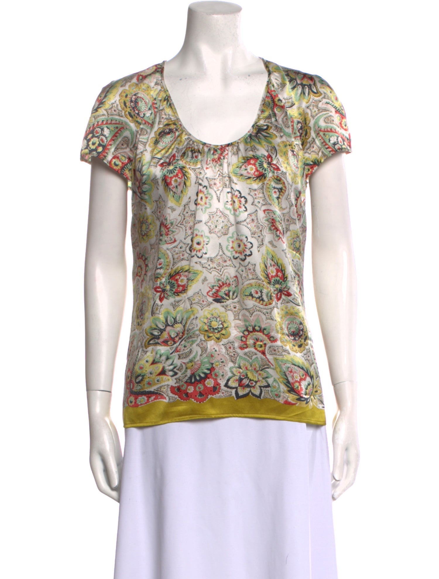 Etro Silk Printed T-Shirt