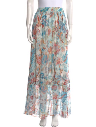 Etro Silk Long Skirt