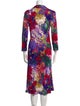 Etro Floral Print Midi Length Dress