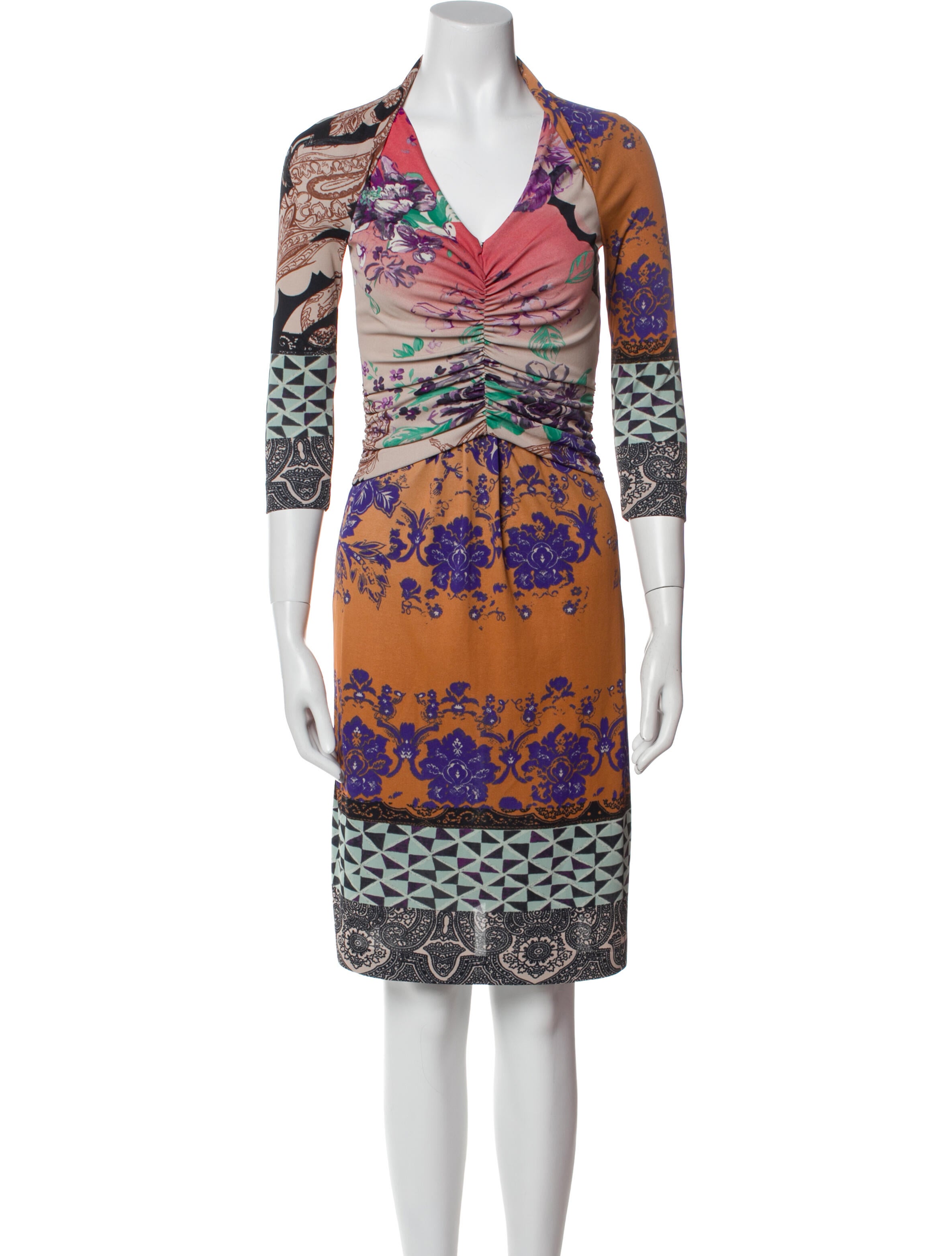 Etro Printed Knee-Length Dress