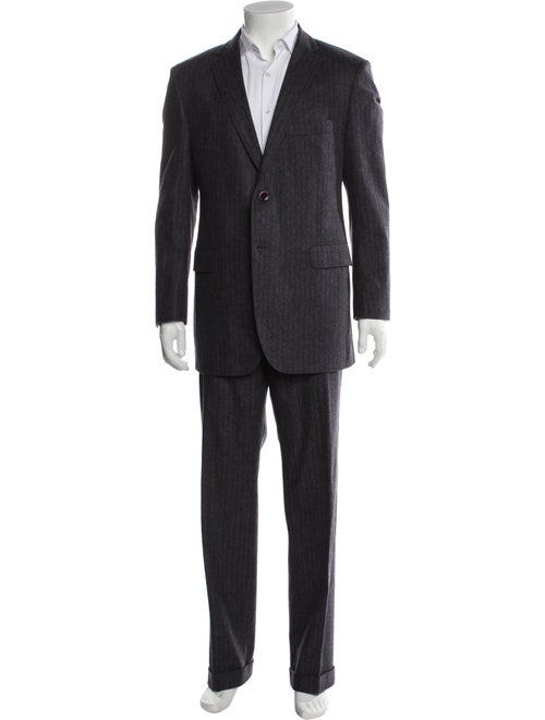 Etro Wool Striped Two-Piece Suit