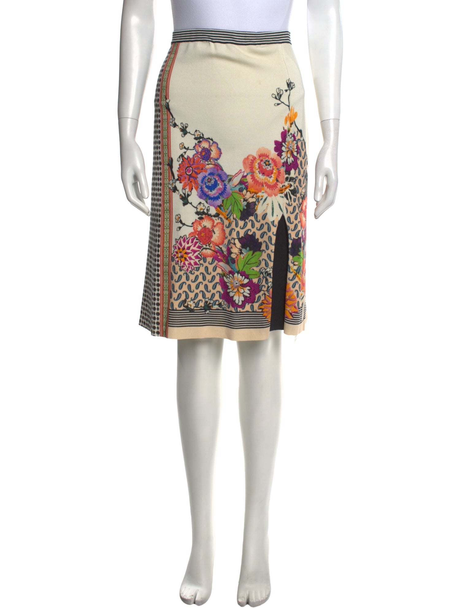 Etro Silk Knee-Length Skirt