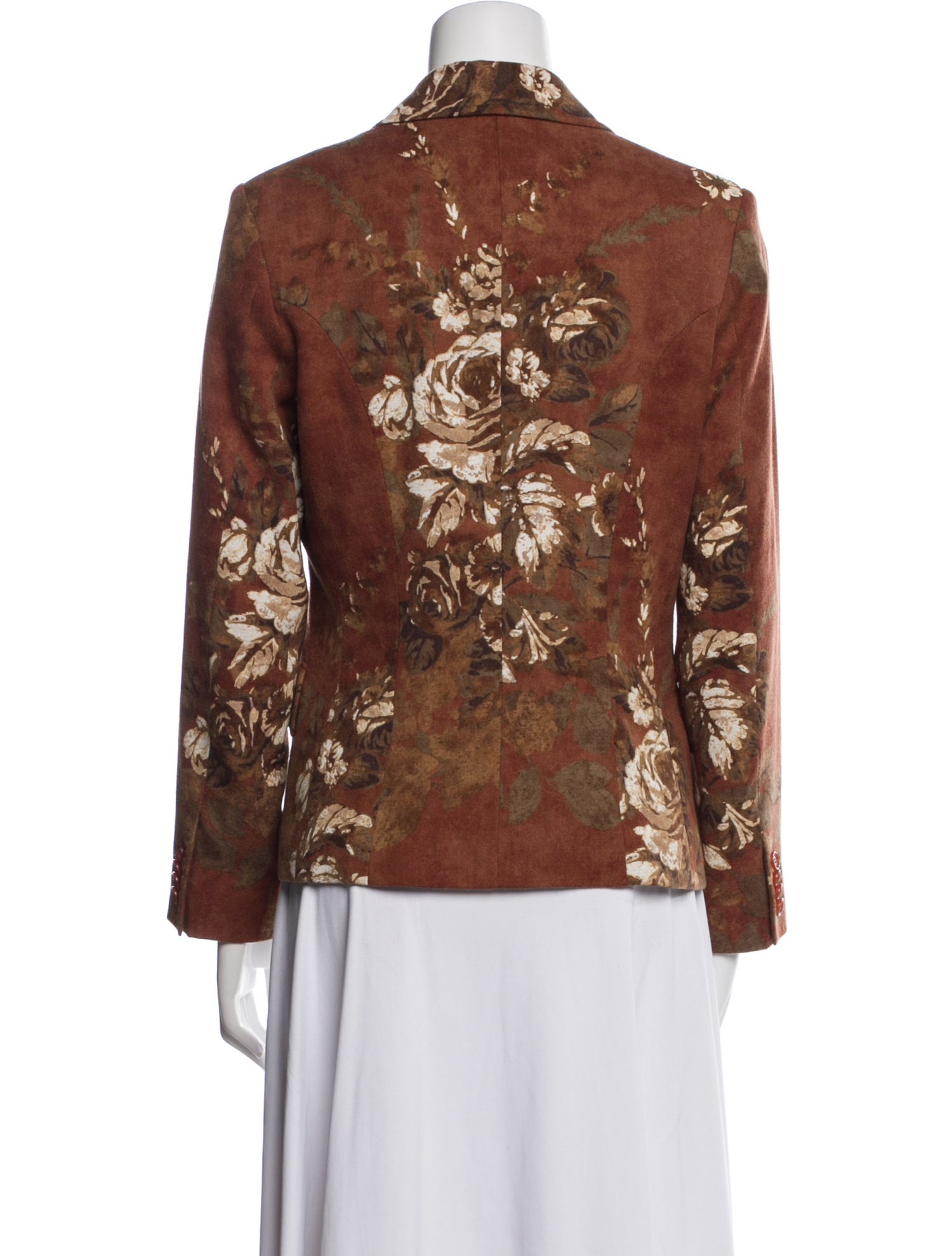 Etro Wool Floral Print Blazer
