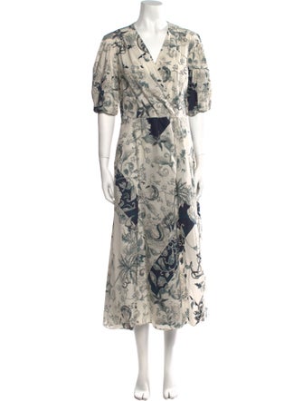 Etro Floral Print Long Dress