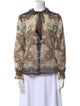 Etro Paisley Print Mock Neck Blouse