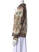 Etro Paisley Print Mock Neck Blouse