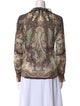 Etro Paisley Print Mock Neck Blouse