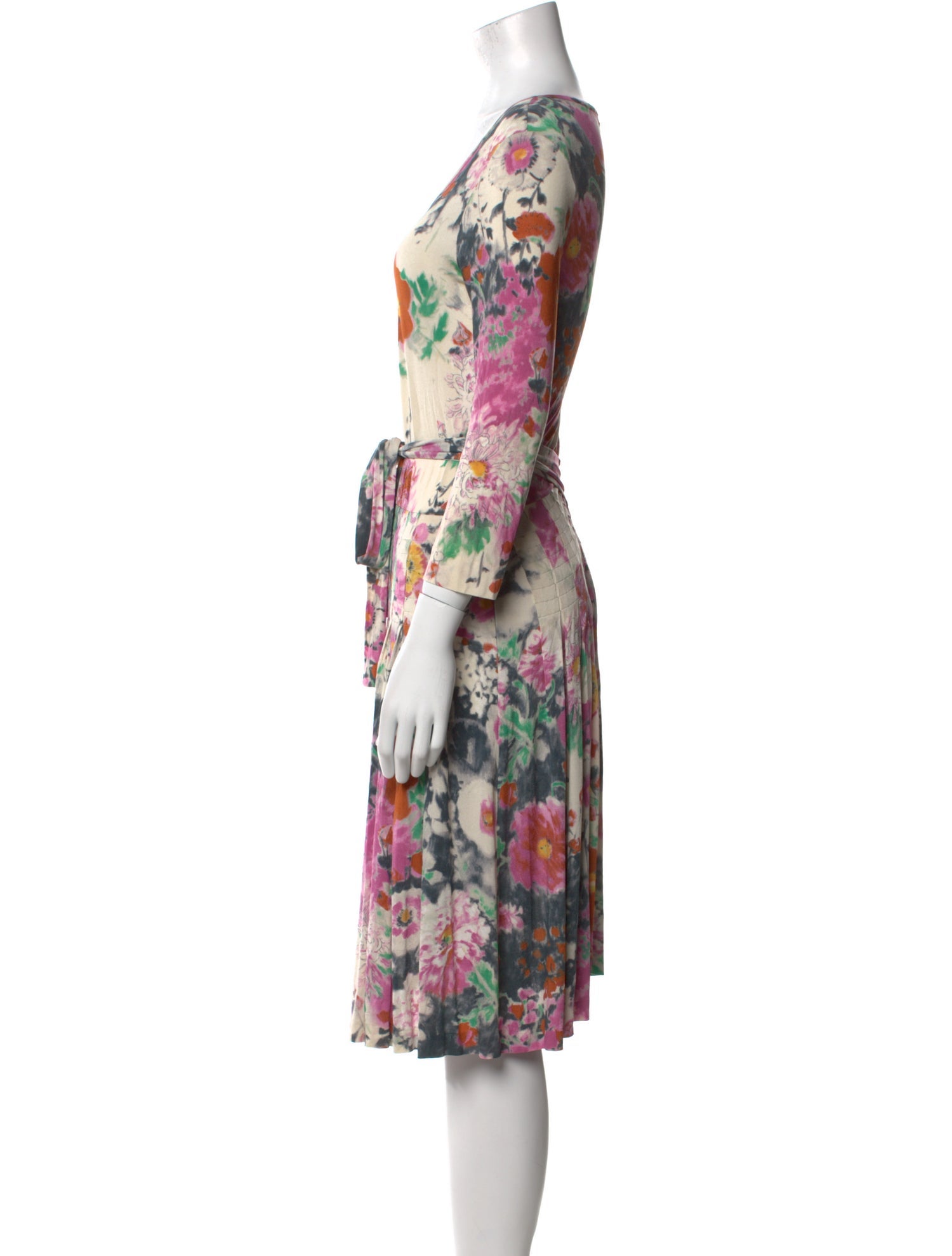 Etro Floral Print Knee-Length Dress