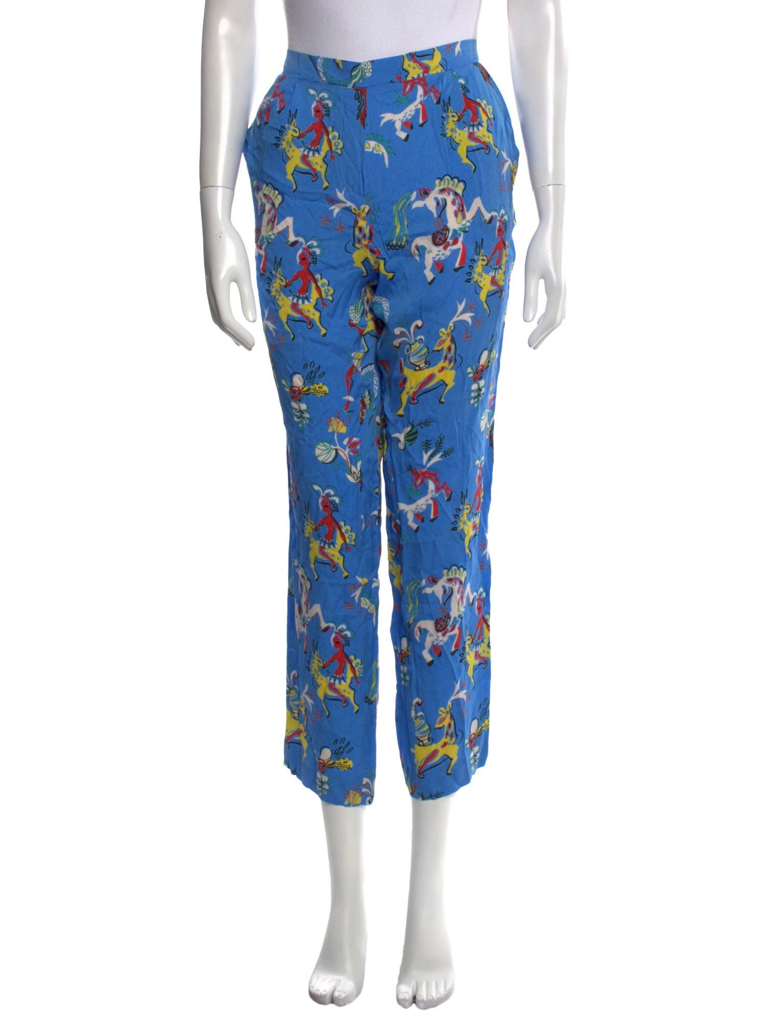 Etro Silk Straight Leg Pants w/ Tags