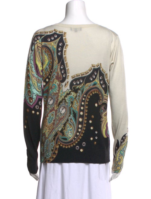 Etro Silk Paisley Print Sweater